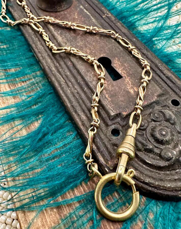 Victorian Brass Charm Holder